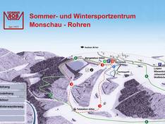 Plan des pistes Monschau-Rohren