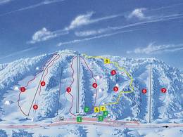 Plan des pistes Kasurila
