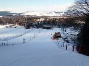 Vue sur les pistes faciles