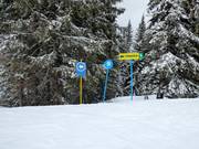 Signalisation des pistes dans le domaine skiable Jahorina