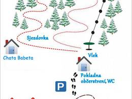 Plan des pistes Kamenec – Teplice nad Metují