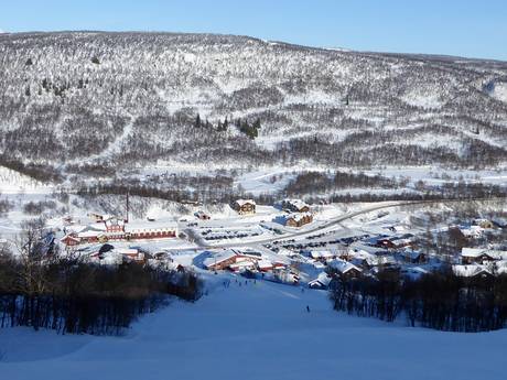 Funäsfjällen: Accès aux domaines skiables et parkings – Accès, parking Ramundberget