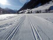 Départ de la piste de ski de fond Ischgl directement au village