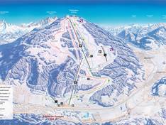 Plan des pistes Monte Popolo – Eben im Pongau