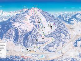 Plan des pistes Monte Popolo – Eben im Pongau