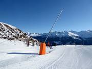 Enneigement par canons à Grimentz