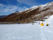 Pente d'entraînement avec téléski à assiettes