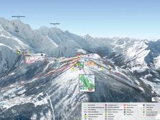 Plan des pistes Les Houches/Saint-Gervais – Prarion/Bellevue (Chamonix)