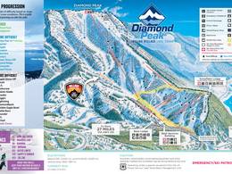 Plan des pistes Diamond Peak