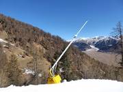 Lance à neige dans le domaine skiable de Watles