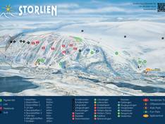 Plan des pistes Storlien
