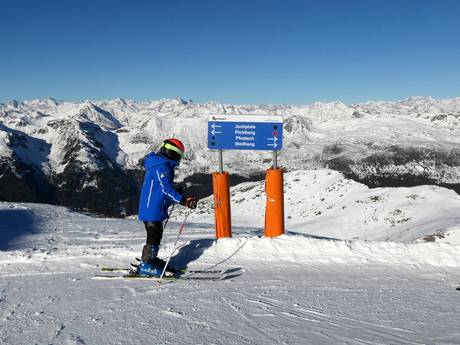 Alpes du Val Sarentino (Sarntaler Alpen): indications de directions sur les domaines skiables – Indications de directions Reinswald (San Martino in Sarentino)