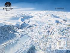 Plan des pistes Raudalen