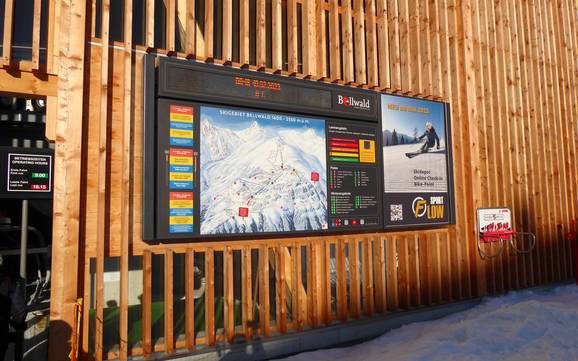 Vallée de Conches: indications de directions sur les domaines skiables – Indications de directions Bellwald