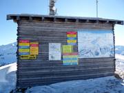 Plan des pistes et autres informations dans le domaine skiable de Minschuns