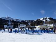 Vue sur le domaine skiable de Zoncolan