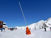 Lance à neige au Pardatschgrat