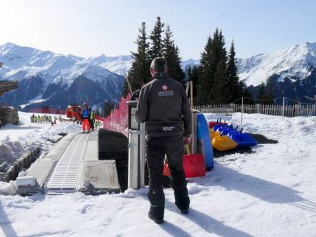 Massif de Silvretta : amabilité du personnel dans les domaines skiables – Amabilité Madrisa (Davos Klosters)