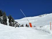 Enneigement par canons à Laax