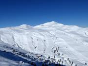 Vue sur les pistes au télésiège Frühmesserbahn