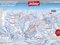 Plan des pistes SkiWelt Wilder Kaiser-Brixental