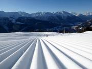 Parfait pour les débutants, la piste au téléski Mattenlift