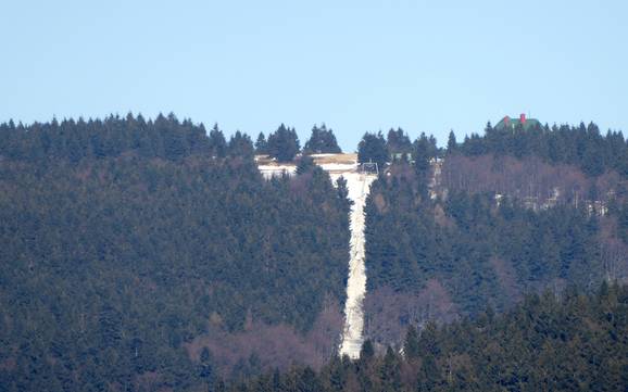La plus haute gare aval dans les Sudètes Centrales – domaine skiable Masarykova chata – Šerlich
