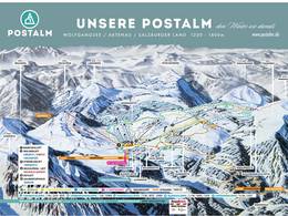 Plan des pistes Postalm am Wolfgangsee