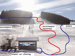 Plan des pistes Hesselbacher Gletscher – Bad Laasphe