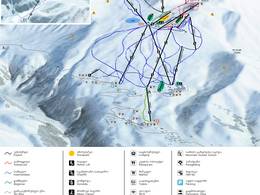 Plan des pistes Gudauri