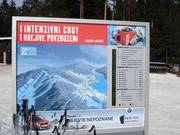 Plan des pistes avec informations