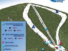 Plan des pistes Medvezhya Dolina