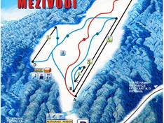 Plan des pistes Mezivodí