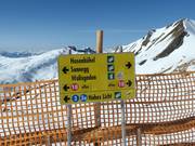 Signalisation des pistes dans le domaine skiable Damüls-Mellau