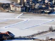 Pistes de ski de fond enneigées à Riscone