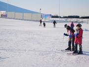 Débutants à la station de vallée