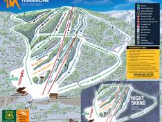 Plan des pistes Timberline Mountain