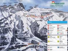 Plan des pistes Gran Sasso – Campo Imperatore