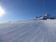 Piste parfaitement préparée à Schöneben