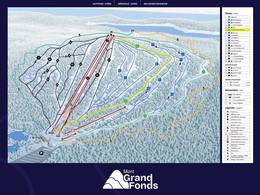 Plan des pistes Le Mont Grand-Fonds