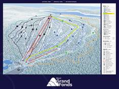 Plan des pistes Le Mont Grand-Fonds