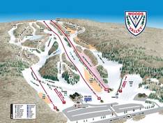Plan des pistes Woods Valley