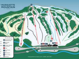 Plan des pistes Marquette Mountain