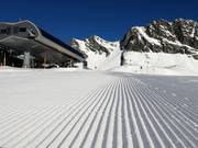 Très bonne préparation des pistes à Kühtai