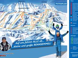 Plan des pistes Oberjoch (Bad Hindelang) – Iseler