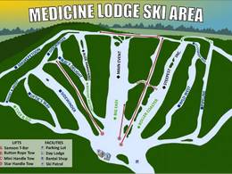 Plan des pistes Medicine Lodge