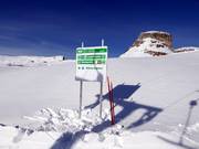 Signalisation des pistes dans le domaine skiable Loser