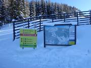 Signalisation et plan des pistes à la station supérieure du Grebenzenbahn