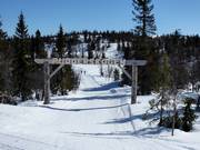 Accès à la zone de poudreuse Pudderskogen
