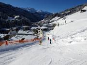 Descente vers la télécabine du village de Gerlos